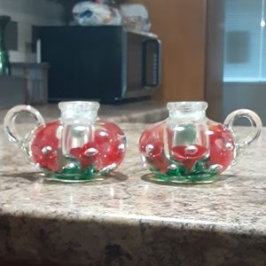 Beautiful set of vintage Joe St. Clair candle holders